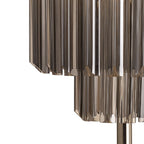 NL84489 Vienna 3 Light Table Lamp Polished Nickel Smoked
