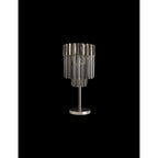 NL84489 Vienna 3 Light Table Lamp Polished Nickel Smoked