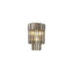 NL84499 Vienna 3 Light Wall Light Polished Nickel Smoked