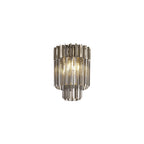 NL84509 Vienna 3 Light Ceiling Light Polished Nickel Smoked
