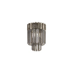 NL84509 Vienna 3 Light Ceiling Light Polished Nickel Smoked