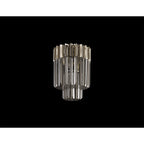 NL84509 Vienna 3 Light Ceiling Light Polished Nickel Smoked