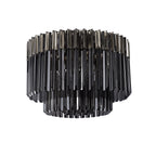 NL84519 Vienna 7 Light Ceiling Light Polished Nickel Smoked