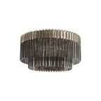 NL84529 Vienna 12 Light Ceiling Light Polished Nickel Smoked