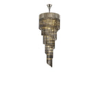 NL84539 Vienna 23 Light Round 5 Tier Pendant Polished Nickel Smoked