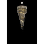 NL84539 Vienna 23 Light Round 5 Tier Pendant Polished Nickel Smoked