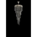 NL84539 Vienna 23 Light Round 5 Tier Pendant Polished Nickel Smoked
