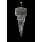 NL84549 Vienna 31 Light Round 7 Tier Pendant Polished Nickel Smoked