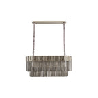 NL84559 Vienna 5 Light Rectangle Pendant Polished Nickel Smoked