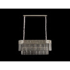 NL84559 Vienna 5 Light Rectangle Pendant Polished Nickel Smoked