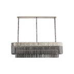 NL84569 Vienna 7 Light Rectangle Pendant Polished Nickel Smoked