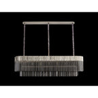 NL84569 Vienna 7 Light Rectangle Pendant Polished Nickel Smoked