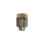 NL89329 Vienna 3 Light Ceiling Light Brass Smoked