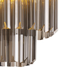 NL89329 Vienna 3 Light Ceiling Light Brass Smoked