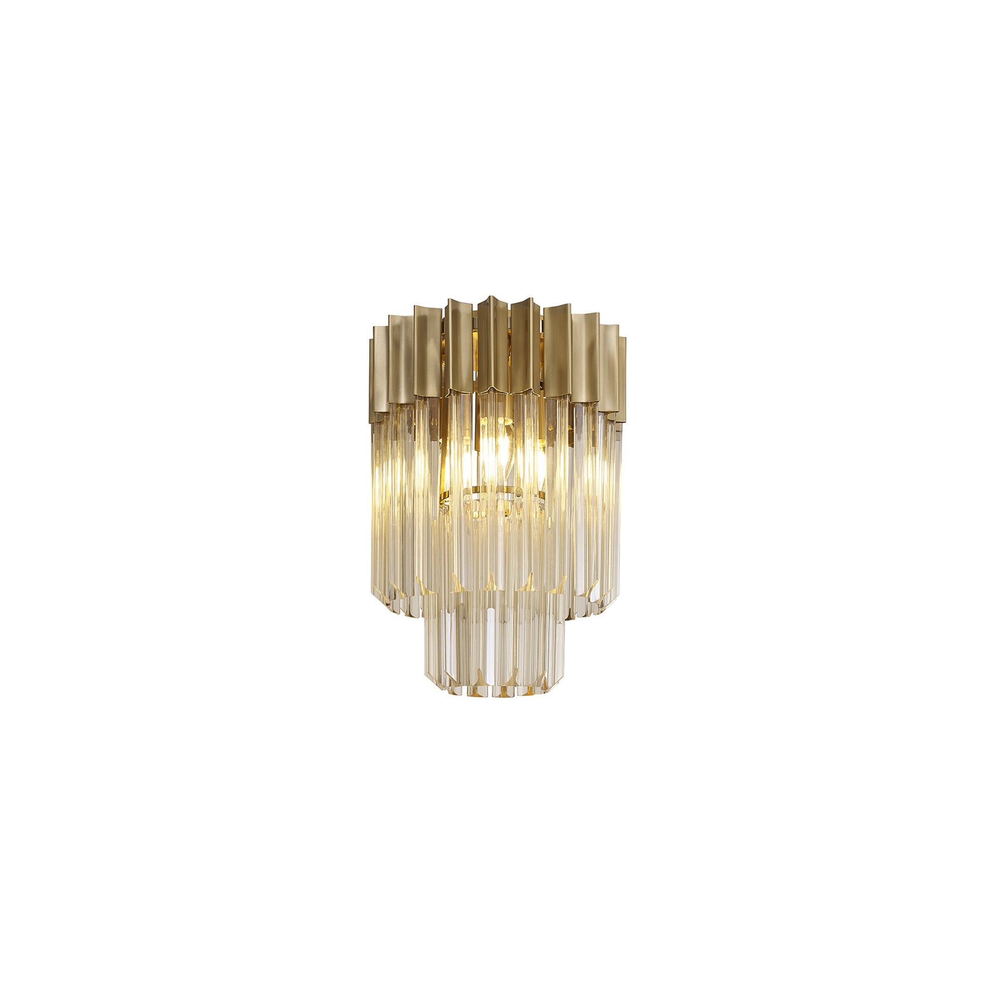 NL89339 Vienna 3 Light Ceiling Light Brass Cognac