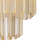 NL89339 Vienna 3 Light Ceiling Light Brass Cognac