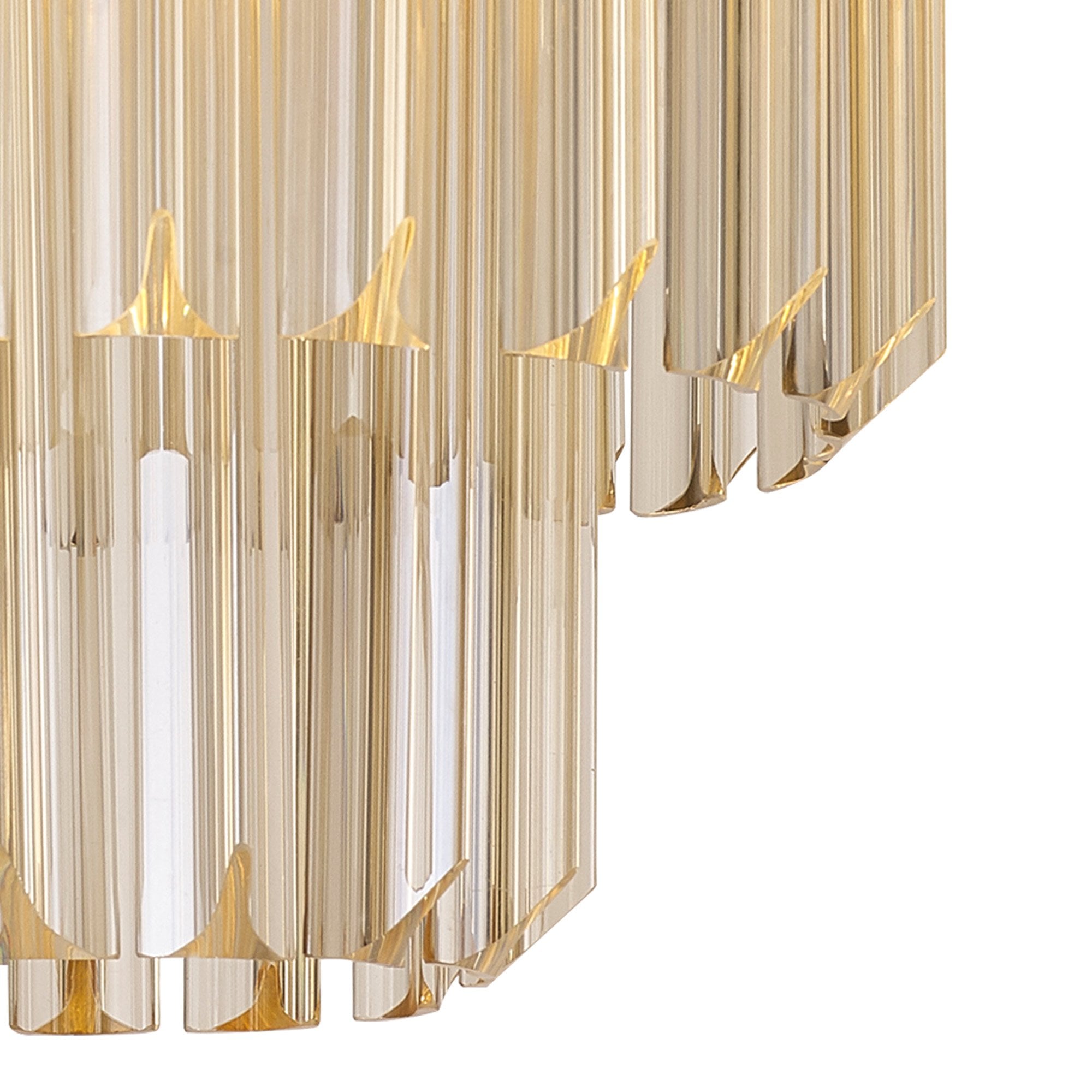 NL89339 Vienna 3 Light Ceiling Light Brass Cognac