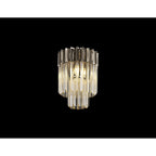 NL89349 Vienna 3 Light Ceiling Light Polished Nickel Cognac