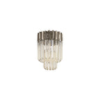 NL89349 Vienna 3 Light Ceiling Light Polished Nickel Cognac