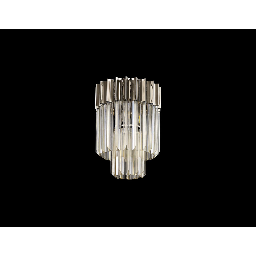 NL89349 Vienna 3 Light Ceiling Light Polished Nickel Cognac
