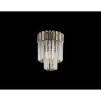 NL89349 Vienna 3 Light Ceiling Light Polished Nickel Cognac