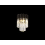 NL89359 Vienna 3 Light Ceiling Light Matt Black Clear