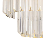 NL89359 Vienna 3 Light Ceiling Light Matt Black Clear