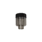 NL89369 Vienna 3 Light Ceiling Light Matt Black Smoked