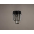 NL89369 Vienna 3 Light Ceiling Light Matt Black Smoked