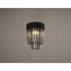 NL89369 Vienna 3 Light Ceiling Light Matt Black Smoked