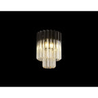 NL89379 Vienna 3 Light Ceiling Light Matt Black Cognac