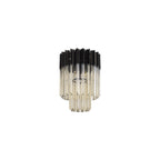 NL89379 Vienna 3 Light Ceiling Light Matt Black Cognac
