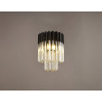 NL89379 Vienna 3 Light Ceiling Light Matt Black Cognac