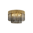 NL89389 Vienna 7 Light Ceiling Light Brass Smoked