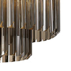 NL89389 Vienna 7 Light Ceiling Light Brass Smoked