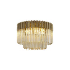 NL89399 Vienna 7 Light Ceiling Light Brass Cognac