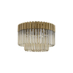 NL89399 Vienna 7 Light Ceiling Light Brass Cognac