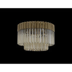 NL89399 Vienna 7 Light Ceiling Light Brass Cognac
