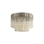 NL89409 Vienna 7 Light Ceiling Light Polished Nickel Cognac