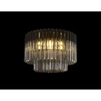 NL89429 Vienna 7 Light Ceiling Light Matt Black Smoked
