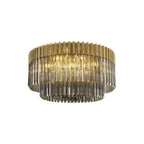 NL89449 Vienna 12 Light Ceiling Light Brass Smoked