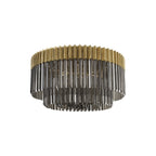 NL89449 Vienna 12 Light Ceiling Light Brass Smoked