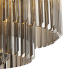 NL89449 Vienna 12 Light Ceiling Light Brass Smoked