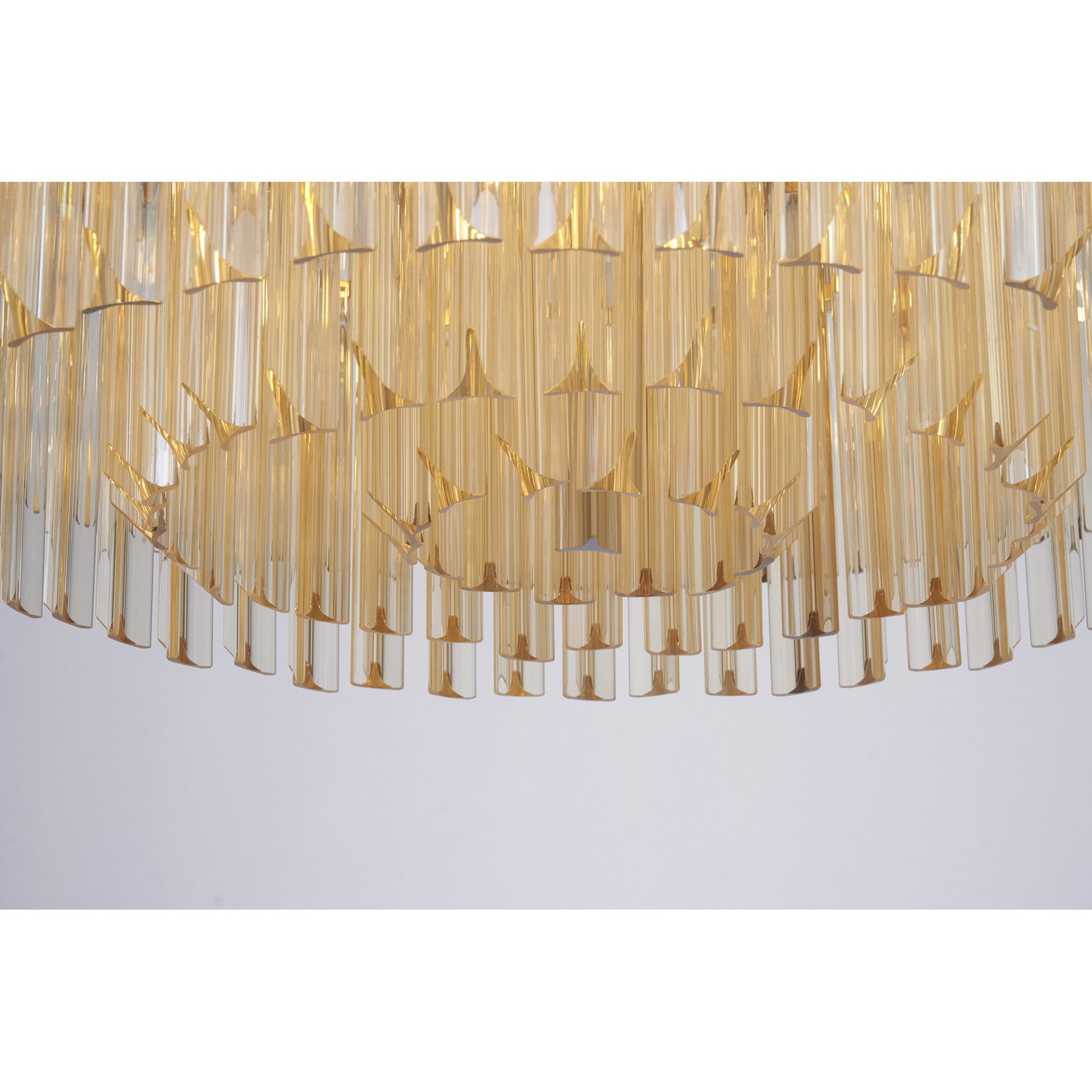NL89459 Vienna 12 Light Ceiling Light Brass Cognac