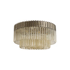 NL89469 Vienna  12 Light Ceiling Light Polished Nickel Cognac