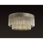 NL89469 Vienna  12 Light Ceiling Light Polished Nickel Cognac