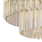 NL89479 Vienna 12 Light Ceiling Light Matt Black Clear