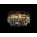 NL89489 Vienna 12 Light Ceiling Light Matt Black Smoked