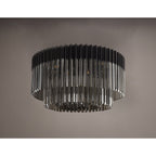 NL89489 Vienna 12 Light Ceiling Light Matt Black Smoked
