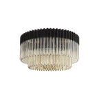 NL89499 Vienna 12 Light Ceiling Light Matt Black Cognac